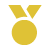 Yellow medal icon