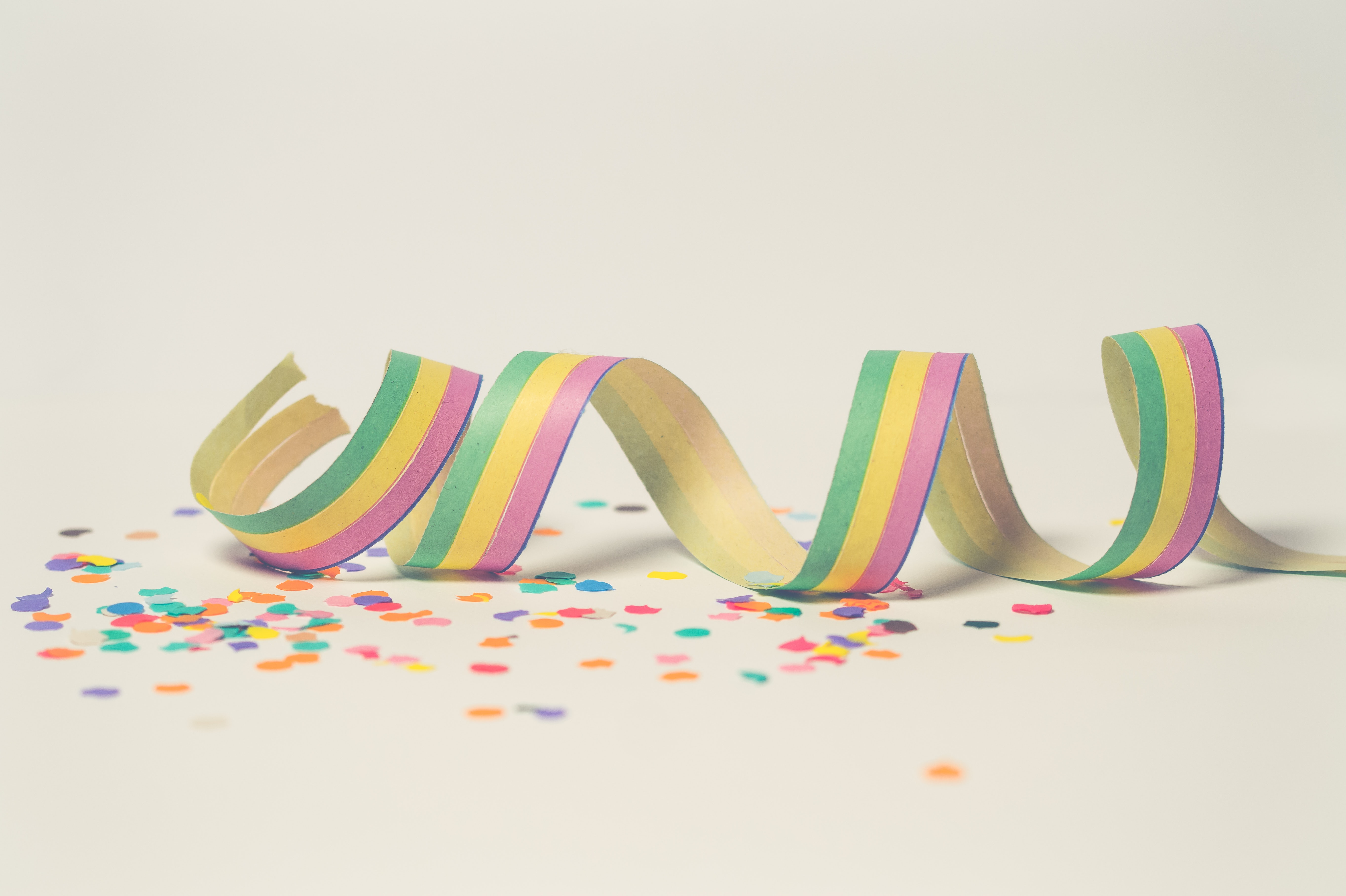 Colourful party confetti