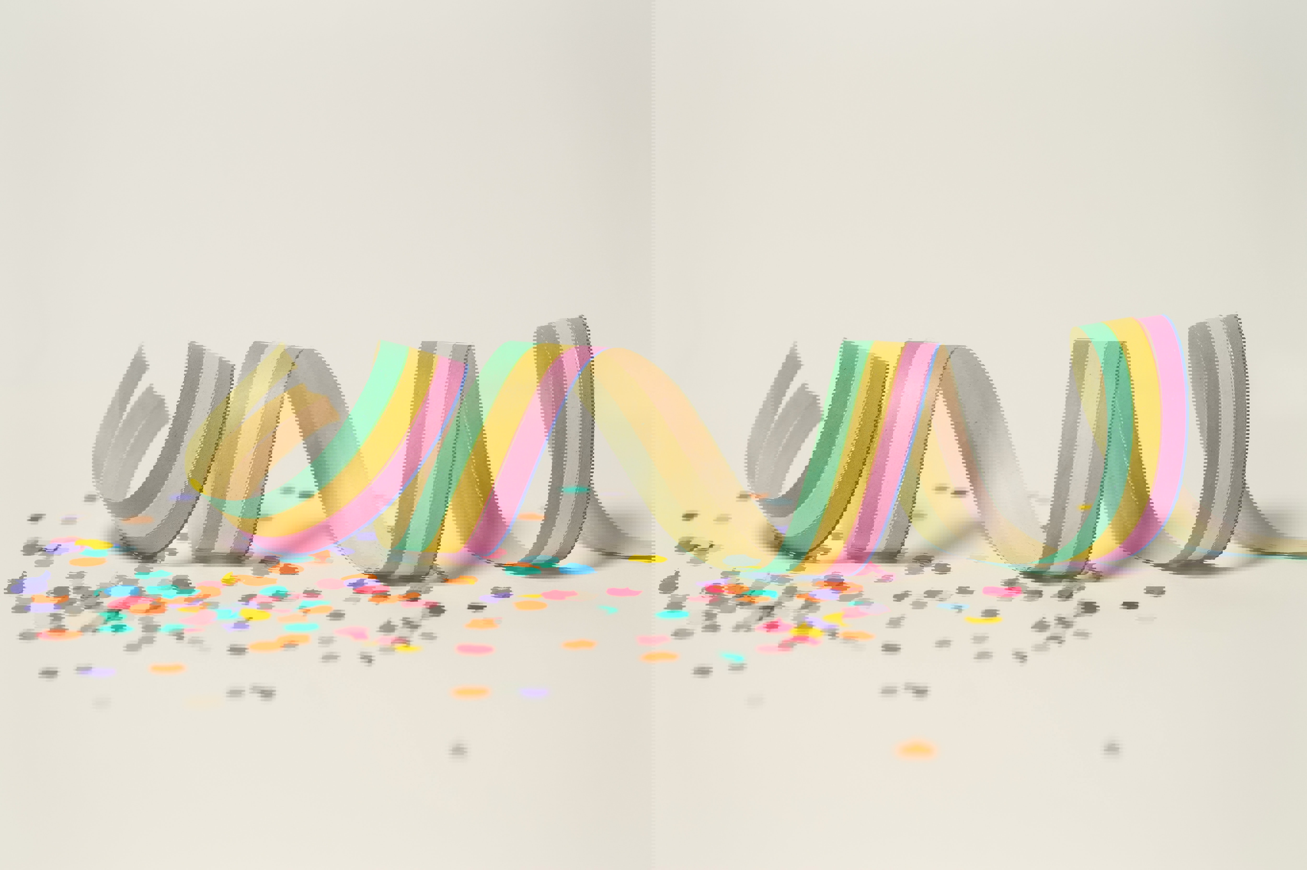 Colourful party confetti