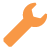 Orange spanner icon
