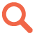 Red magnifying glass icon