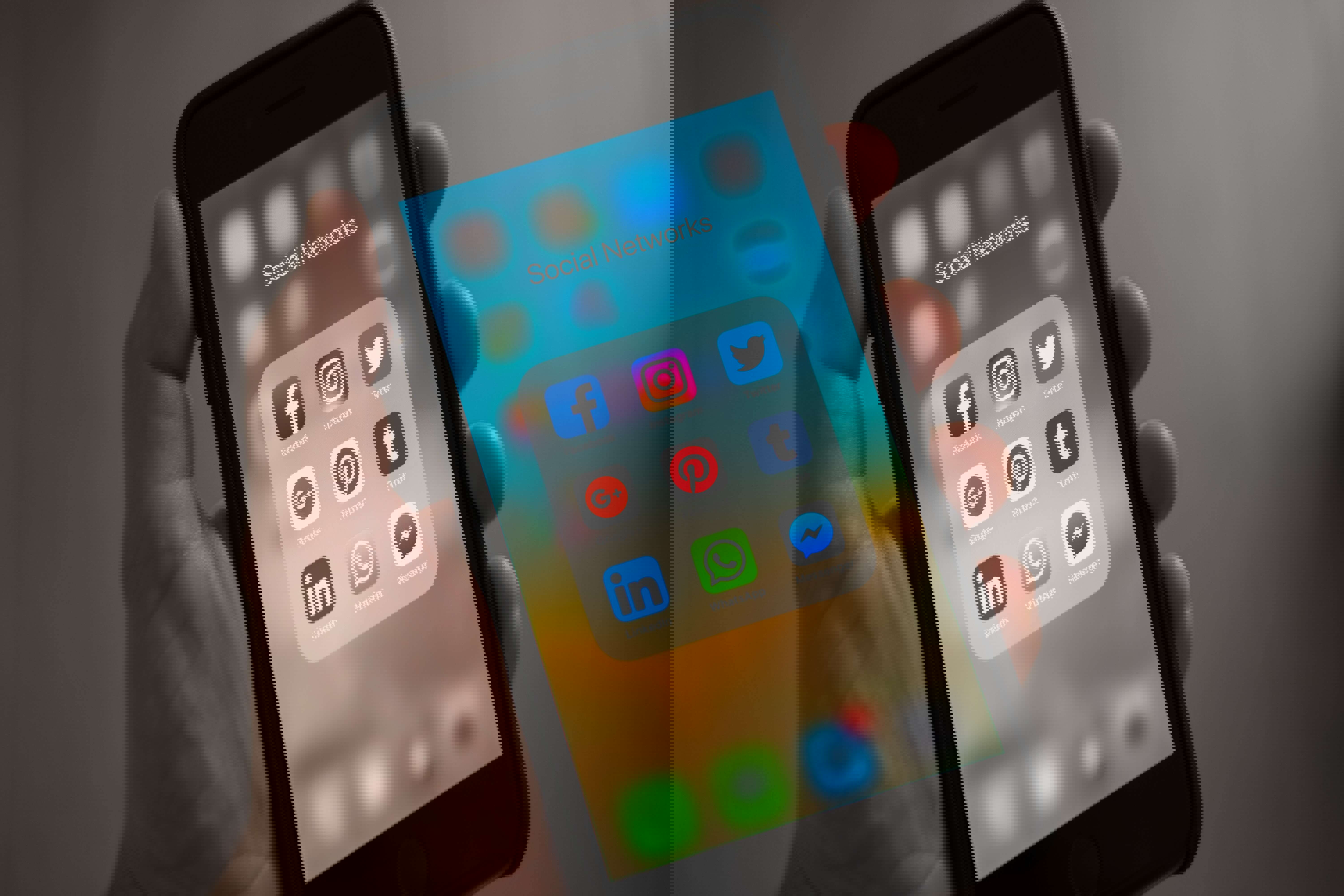 Phone with social media applications